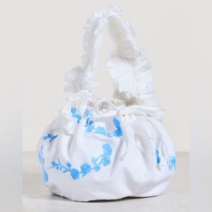 Fanm Mon bag NWT Shou-Shou Marell Mini Tote Handbag Satchel in White and Blue